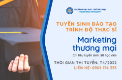 Tuyển sinh trình độ thạc sĩ ngành Kinh doanh thương mại và Marketing thương mại, đợt 1 tháng 4 năm 2022.