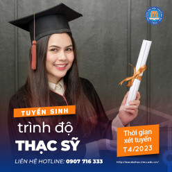 Tuyển sinh trình độ thạc sĩ đợt 1, tháng 4 năm 2023