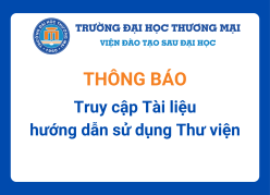 Thông báo truy cập Tài liệu hướng dẫn sử dụng Thư viện