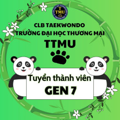 CLB TAEKWONDO TMU TUYỂN THÀNH VIÊN GEN 7