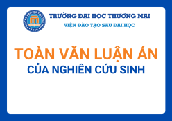 Luận án của nghiên cứu sinh Đỗ Thị Ngọc Tú
