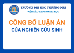 Công bố luận án sau bảo vệ của nghiên cứu sinh Phan Nam Thái