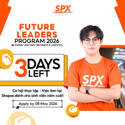 CHỈ CÒN 3 NGÀY CUỐI ĐỂ GIA NHẬP SPX FUTURE LEADERS PROGRAM 2026
