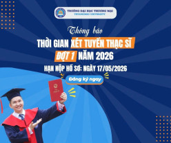 HOT – THÔNG BÁO HẠN NỘP HỒ SƠ THẠC SĨ ĐỢT 1 NĂM 2026