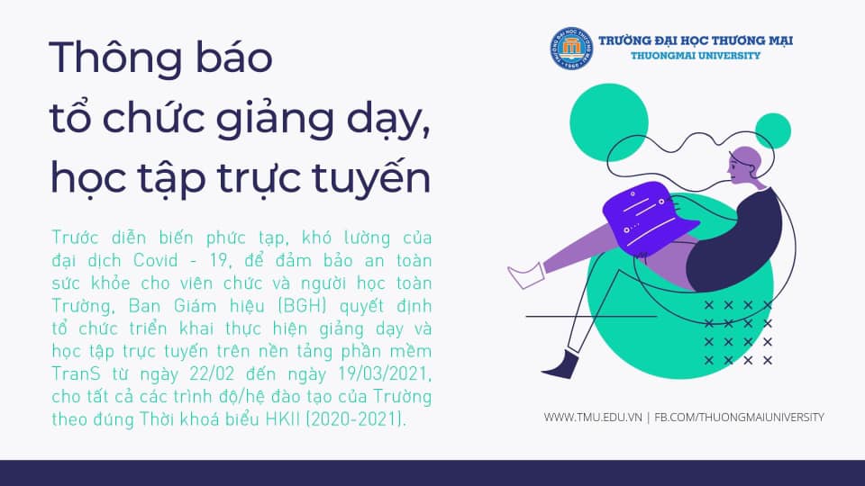 Thông báo tổ chức giảng dạy và học tập trực tuyến