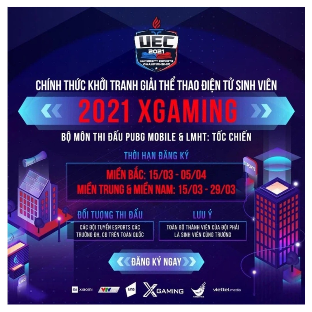 Giải thể thao điện tử sinh viên 2021 XGAMING