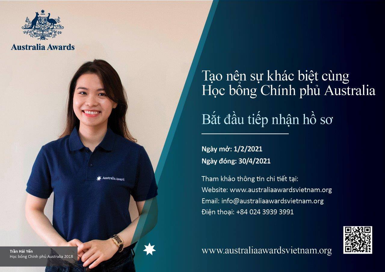 HỌC BỔNG CHÍNH PHỦ AUSTRALIA - HỆ THẠC SĨ